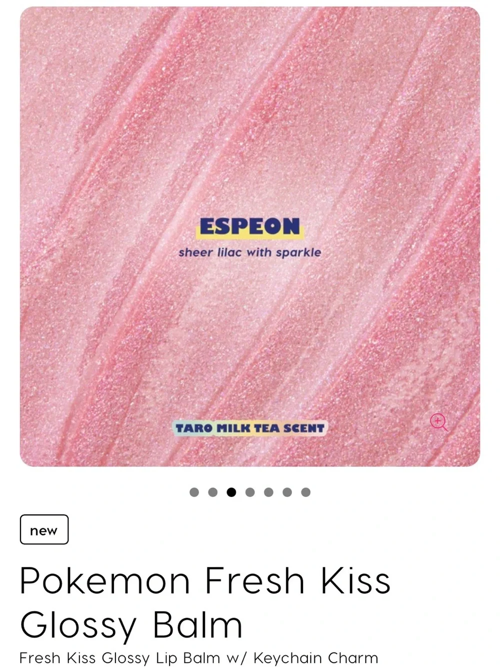 ColourPop Fresh Kiss Glossy Lip Balm — Pink (Espeon Taro Milk Tea)